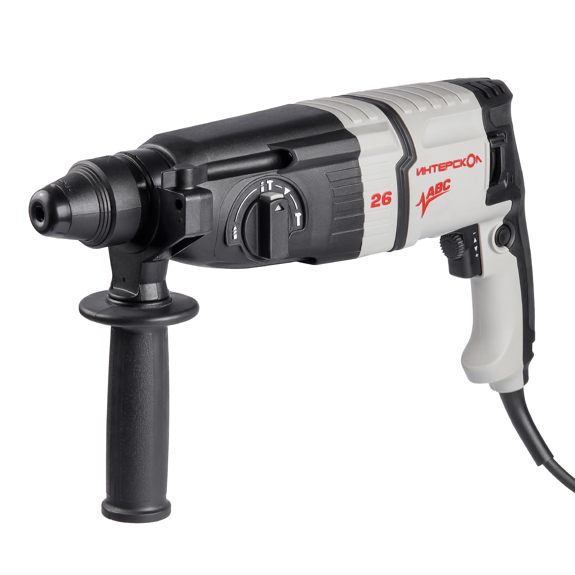 Трехрежимный перфоратор с виброзащитой ИНТЕРСКОЛ П-26/800АВС